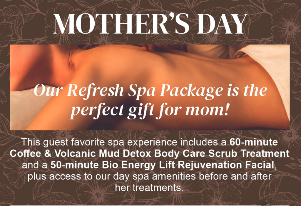 mothers day spa package