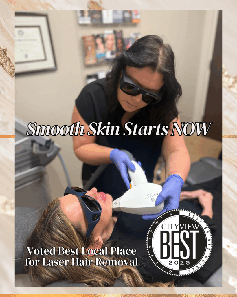 best place for laser hair removal des moines
